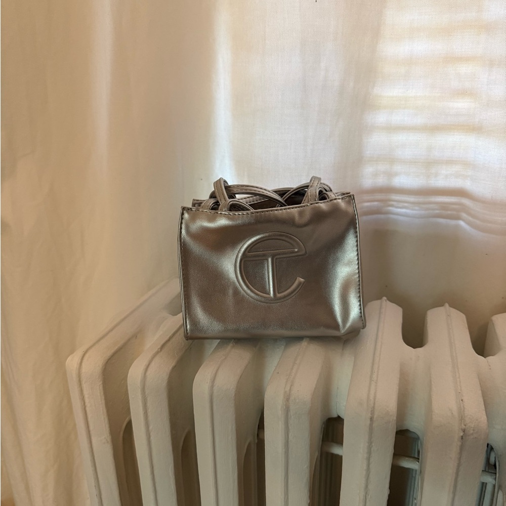 Telfar Silver Mini Bag